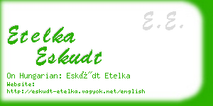 etelka eskudt business card